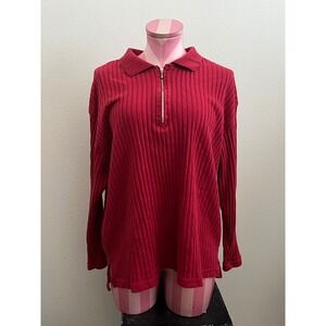 Extra Touch Y2K Women's Vintage Red Sweater Size 3X